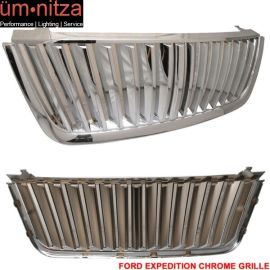 Fits 03-06 Ford Expedition Upper Billet Grille Grill Chrome