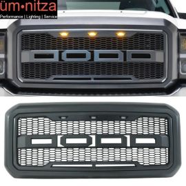 Fits 11-16 Ford F250 F350 New R Style Front Bumper Grille Hood Package ABS