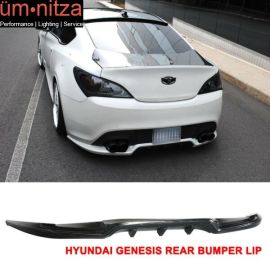 Fits 10-16 Hyundai Genesis Coupe Sport Rear Bumper Lip Diffuser Spoiler Kit PU