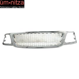 Fits 99-03 F150 Expedition Chrome Honeycomb Mesh Hood Grille