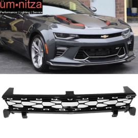 Fits 16-18 Chevy Camaro SS 50th Anniversay Front Bumper Upper Grille Black