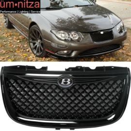 Fits 99-04 Chrysler 300M Diamond Black Mesh Hood Grille Cover Grill - ABS