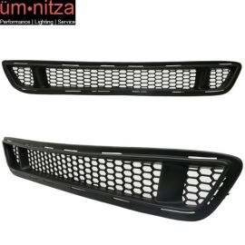 Fits 15-17 Ford Mustang Ikon Style Front Lower Mesh Grille Grill - Unpainted PP
