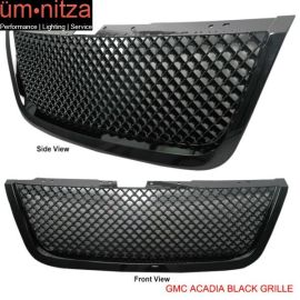 Fits 07-09 GMC Acadia ABS B Mesh Style Front Hood Grille Black