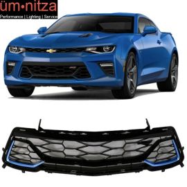 Fit 16-19 Camaro 50th Anniversary Front Grille Painted Blue Me Away Metallic