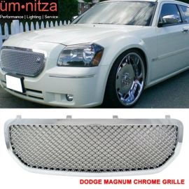 Fits 05-07 Dodge Magnum Mesh Style Front Grill Grille Chrome - ABS
