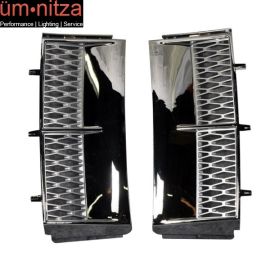 Fits 03-10 Land Range Rover Air Intake Side Vents Chrome & Silver Grille