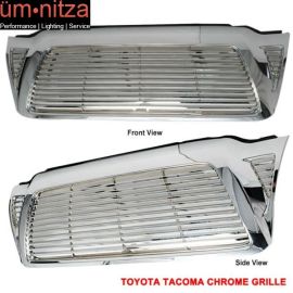 Fits 05-11 Toyota Tacoma ABS Front Upper Hood Grille Chrome