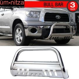 Fits 07-17 Toyota Tundra Ss Bull Bar Grill Guard Front Bumper With Skid Plate
