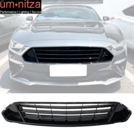 Fits 18-23 Ford Mustang Front Upper Grid Grille Matte Black - ABS