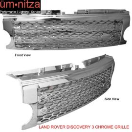 Fits 05-09 Discovery 3 LR3 HSE SE Front Chrome Honeycomb Mesh Style Grill