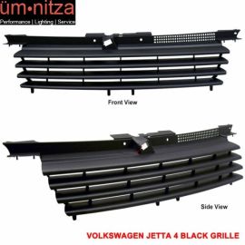 Fits 99-04 VW Jetta 4 ABS Black Front Hood Grille Grill Euro