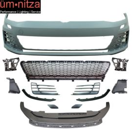 Fits 15-17 VW Golf 7 MK7 GTI Type Front Bumper Cover Grille  No PDC