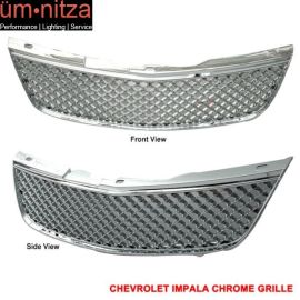 Fits 00-05 Chevy Impala Chrome Honeycomb Luxury Mesh Hood Grille
