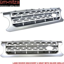 Fits 10-16 Land Rover Lr4 Discovery 4 Front Grille Mesh Grill Silver Honeycomb