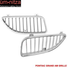Fits 99+ Pontiac Grand AM Front Chrome Grill Grille Vertical