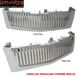 Fits 02-06 Cadillac Escalade Vertical Chrome Hood Grille Vip