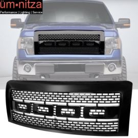 Fits 09-14 Ford F150 R Style Front Bumper Grille Hood Mesh - Unpainted
