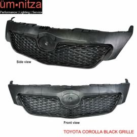 Fits 09-10 Toyota Corolla OE Style Black Front Grille Grill