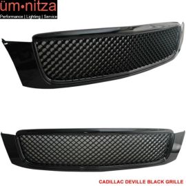 Fits 00-05 Cadillac Deville Diamond Unpainted Mesh Hood Grille - ABS