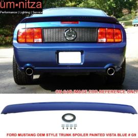 Fits 05-09 Ford Mustang OE Style Trunk Spoiler Painted Vista Blue # G9