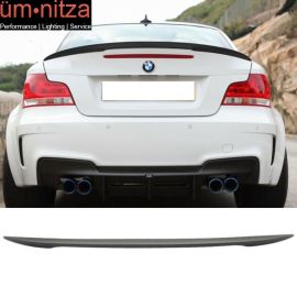 Fits 07-11 BMW E82 1 Series Performance Trunk Spoiler - ABS Painted Matte Black