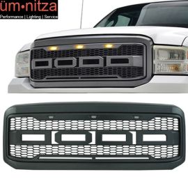 Fits 05-07 Ford F250 F350 New Raptor Style Front Bumper Grille Hood Package ABS