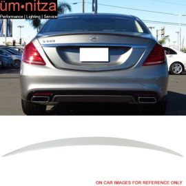 Fits 14-18 W222 S Class OE Factory Trunk Spoiler Painted 799 Diamond White Pearl