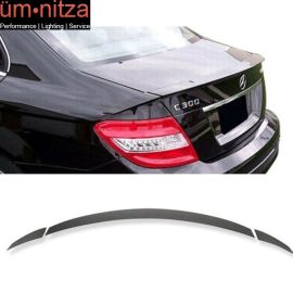 Fits 08-14 Benz W204 C-Class B Style Unpainted Trunk Spoiler - ABS