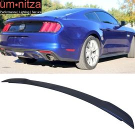 Fits 15-19 Ford Mustang GT Trunk Spoiler Painted Deep Impact Blue # J4