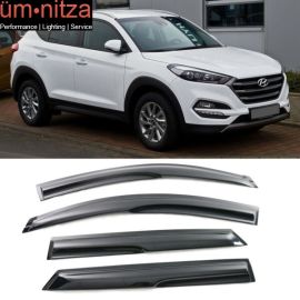 Fits 16-21 Hyundai Tucson TL NX4 Mugen Style Acrylic Window Visors 4Pc Set