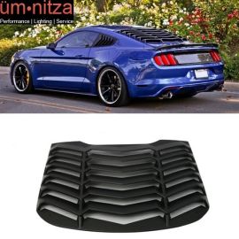 Fits 15-20 Ford Mustang  Rear Window Louver Cover Sun Shade Vent - ABS