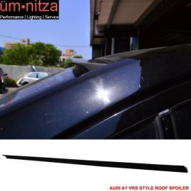 Fits 12-17 Audi A7 4G VRS Style Roof Spoiler Unpainted Black - PUF