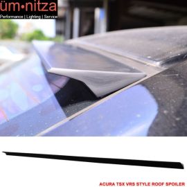 Fits 09-14 Acura TSX CU2 4Dr VRS Style Roof Spoiler Unpainted Black - PUF