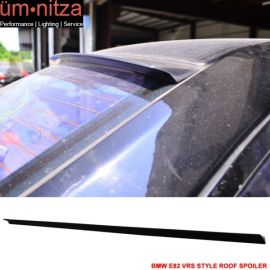 Fits 07-13 Fit BMW E82 VRS Style Roof Spoiler Unpainted Black - PUF