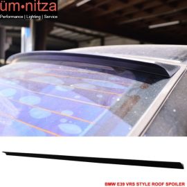 Fits 97-03 Fit BMW E39 VRS Style Roof Spoiler Unpainted Black - PUF