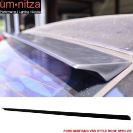 Fits 05-14 Ford Mustang 2Dr VRS Style Roof Spoiler Unpainted Black - PUF