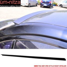 Fits 14-19 Fit BMW F82 2Dr VRS Style Roof Spoiler Unpainted Black - PUF
