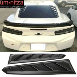 Fits 16-23 Chevy Camaro ABS Rear Window Louvers In Pairs