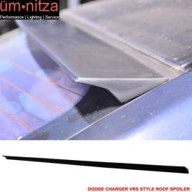 Fits 06-10 Dodge Charger 4Dr VRS Style Roof Spoiler Unpainted Black - PUF