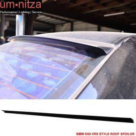 Fits 04-10 Fit BMW E60 VRS Style Roof Spoiler Unpainted Black - PUF