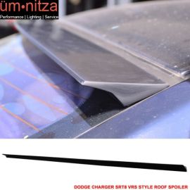 Fits 11-16 Dodge Charger SRT8 2nd VRS Style Roof Spoiler Unpainted Black - PUF