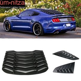 Fits 15-20 Ford Mustang  Rear Window Louver & Side Louvers Vent 2PCS