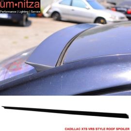 Fits 13-17 Cadillac XTS 4Dr VRS Style Roof Spoiler Unpainted Black - PUF