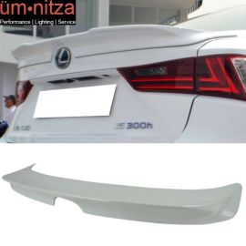 Fits 14-16 IS250 Painted Ultra White #083 Trunk Spoiler Wing (ABS)