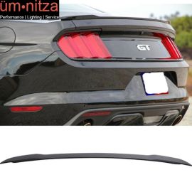 Fits 15-23 Ford Mustang 2Dr GT Factory Style Matte Black ABS Rear Trunk Spoiler