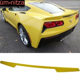 Fits 14-19 Corvette C7 Trunk Spoiler Painted Velocity Yellow Tintcoat # WA300N