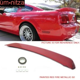 Fits 05-09 Mustang OE Style Trunk Spoiler ABS Painted ABS # G2 Redfire Metallic