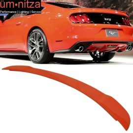 Fits 15-19 Ford Mustang Coupe GT Trunk Spoiler Painted Competition Orange # CY