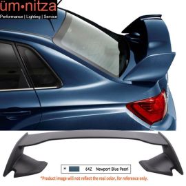 Fits 08-14 Subaru Impreza WRX STI Style Rear Trunk Spoiler Painted #64Z Blue